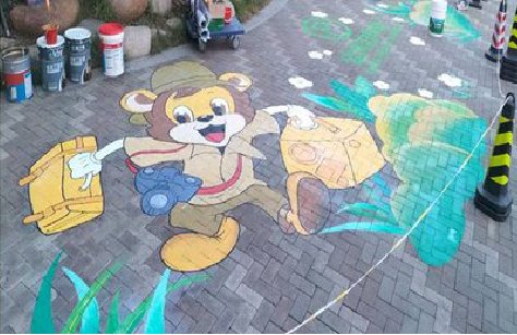 松潘夏季画地面彩绘会遇到的问题