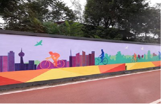 松潘墙体彩绘-围墙