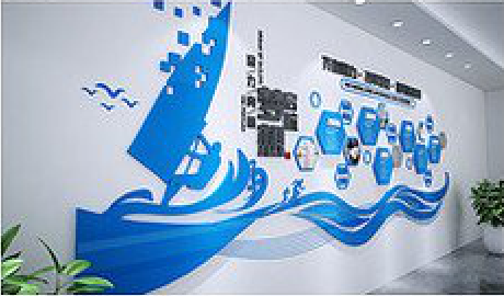 松潘海浪主题文化墙如何设计？