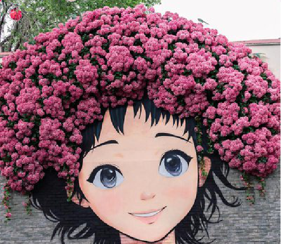 松潘墙体彩绘-网红墙打卡