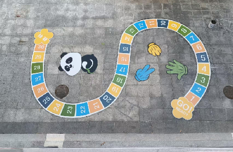 松潘地面游戏彩绘