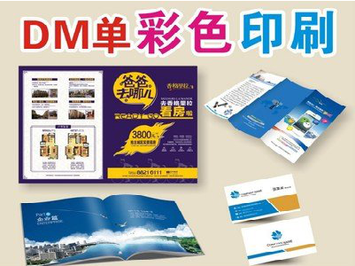 松潘单页印刷,色彩搭配简单。