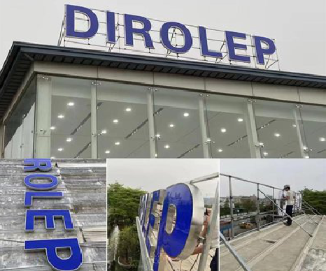 松潘楼顶发光字安装的注意事项。